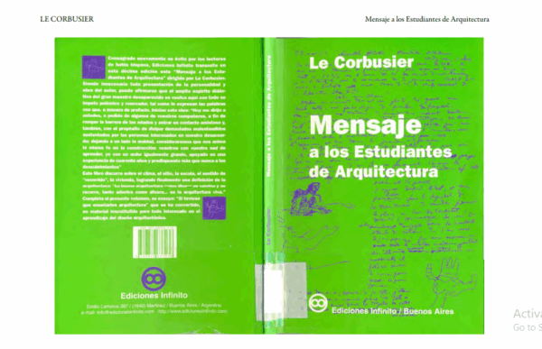 Mensaje A Los Estudiantes De Arquitectura - Le Corbusier