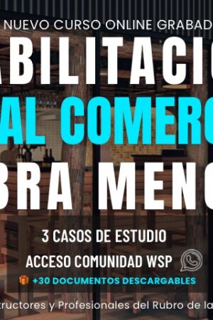 Curso Habilitación Obra Menor Comercial