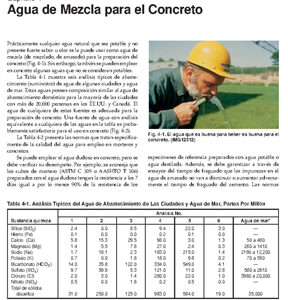 Capítulo 4–Agua de Mezcla para el Concreto